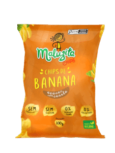 Chips de banana com canela